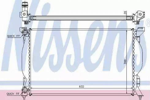 Nissens 60304 - Radiateur, refroidissement du moteur cwaw.fr