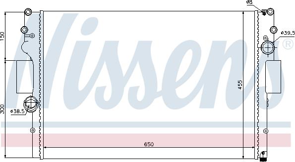 Nissens 693159 - Radiateur, refroidissement du moteur cwaw.fr