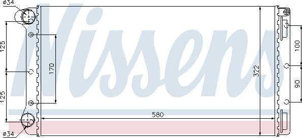 Nissens 695491 - Radiateur, refroidissement du moteur cwaw.fr