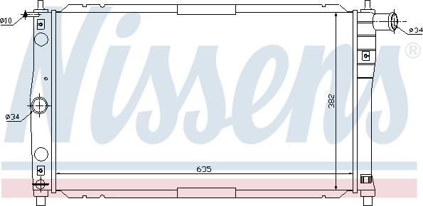 Nissens 698156 - Radiateur, refroidissement du moteur cwaw.fr