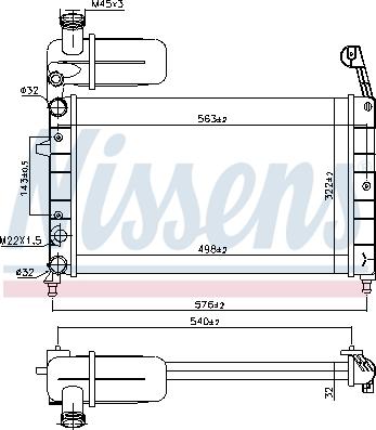 Nissens 696449 - Radiateur, refroidissement du moteur cwaw.fr