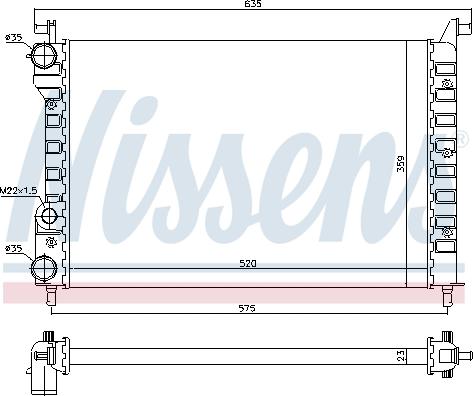 Nissens 694676 - Radiateur, refroidissement du moteur cwaw.fr