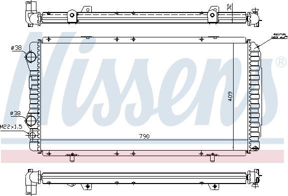 Nissens 691287 - Radiateur, refroidissement du moteur cwaw.fr