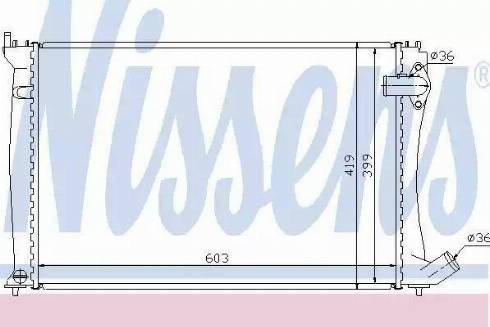 Nissens 61386 - Radiateur, refroidissement du moteur cwaw.fr