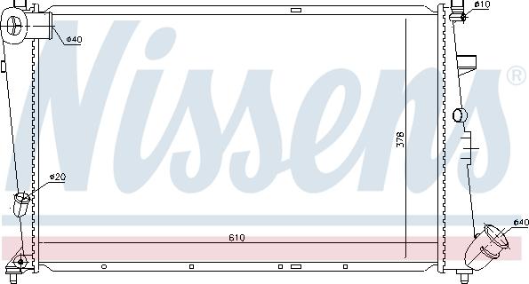 Nissens 696002 - Radiateur, refroidissement du moteur cwaw.fr