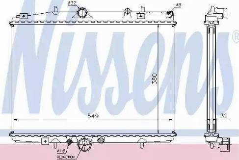 Nissens 61292 - Radiateur, refroidissement du moteur cwaw.fr