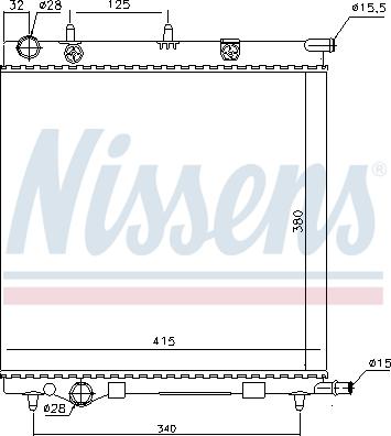 Nissens 694001 - Radiateur, refroidissement du moteur cwaw.fr