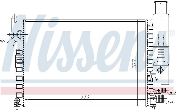 Nissens 690296 - Radiateur, refroidissement du moteur cwaw.fr