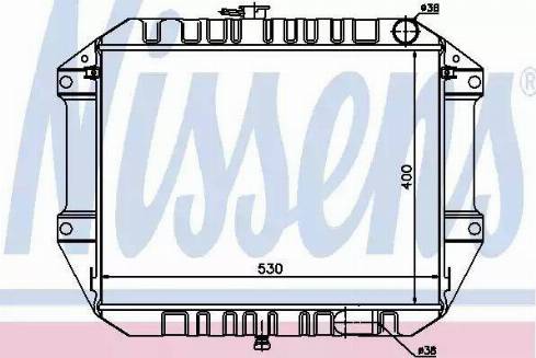 Nissens 61761 - Radiateur, refroidissement du moteur cwaw.fr