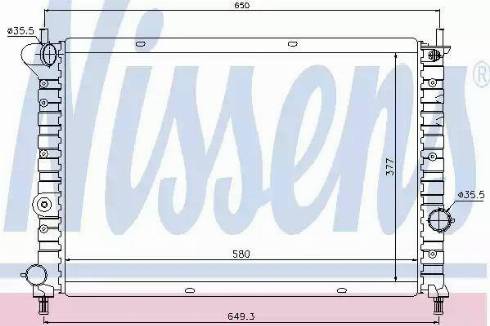 Nissens 68803 - Radiateur, refroidissement du moteur cwaw.fr