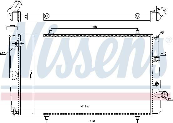 Nissens 694380 - Radiateur, refroidissement du moteur cwaw.fr