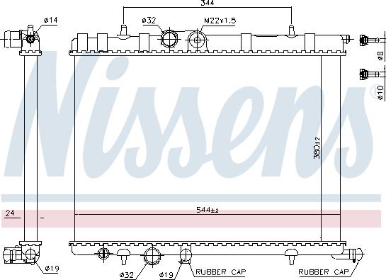 Nissens 697731 - Radiateur, refroidissement du moteur cwaw.fr