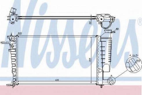 Nissens 63518A - Radiateur, refroidissement du moteur cwaw.fr