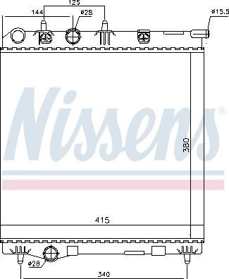 Nissens 694543 - Radiateur, refroidissement du moteur cwaw.fr