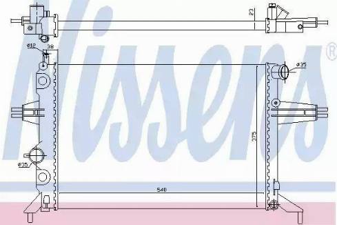 Nissens 630051 - Radiateur, refroidissement du moteur cwaw.fr