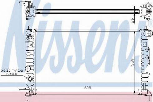 Nissens 63077A - Radiateur, refroidissement du moteur cwaw.fr