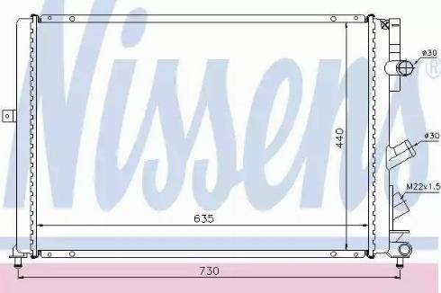 Nissens 63841 - Radiateur, refroidissement du moteur cwaw.fr