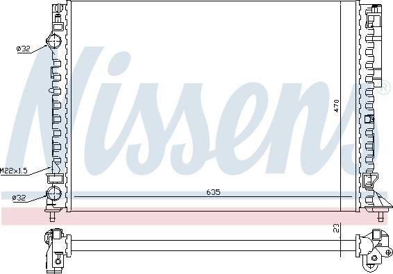 Nissens 696789 - Radiateur, refroidissement du moteur cwaw.fr