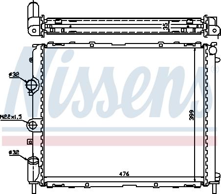 Nissens 696733 - Radiateur, refroidissement du moteur cwaw.fr