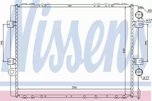 Nissens 63858 - Radiateur, refroidissement du moteur cwaw.fr