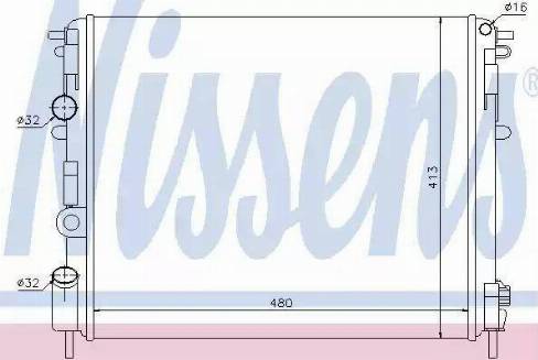 Nissens 63808 - Radiateur, refroidissement du moteur cwaw.fr