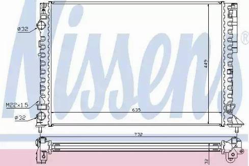 Nissens 63839A - Radiateur, refroidissement du moteur cwaw.fr