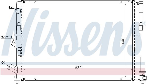 Nissens 63838 - Radiateur, refroidissement du moteur cwaw.fr