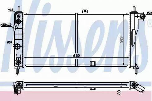 Nissens 63275 - Radiateur, refroidissement du moteur cwaw.fr