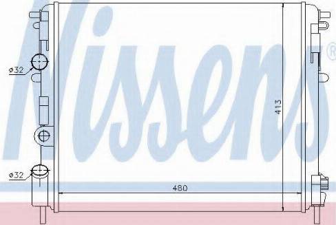 Nissens 63793 - Radiateur, refroidissement du moteur cwaw.fr