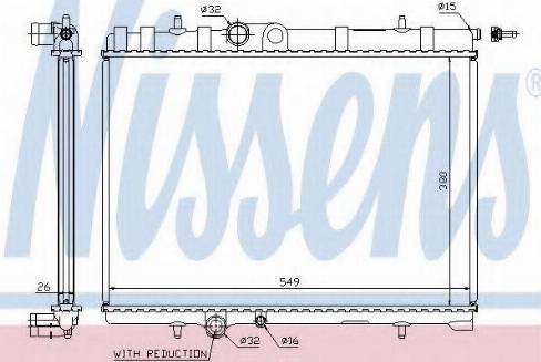 Nissens 63744 - Radiateur, refroidissement du moteur cwaw.fr