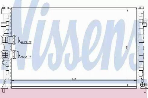 Nissens 63746 - Radiateur, refroidissement du moteur cwaw.fr