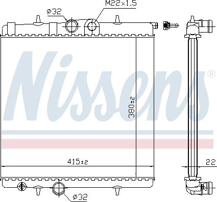 Nissens 692962 - Radiateur, refroidissement du moteur cwaw.fr