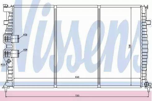 Nissens 63714 - Radiateur, refroidissement du moteur cwaw.fr