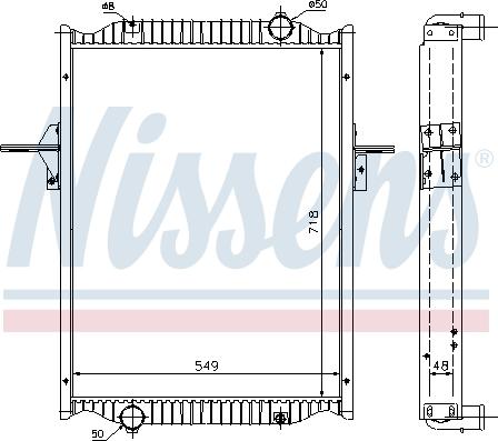 Nissens 63782A - Radiateur, refroidissement du moteur cwaw.fr