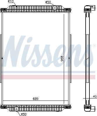 Nissens 637870 - Radiateur, refroidissement du moteur cwaw.fr