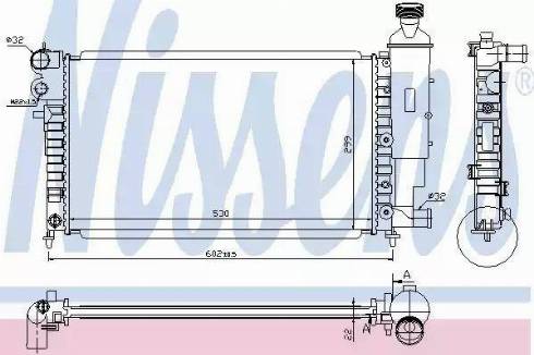 Nissens 63736 - Radiateur, refroidissement du moteur cwaw.fr