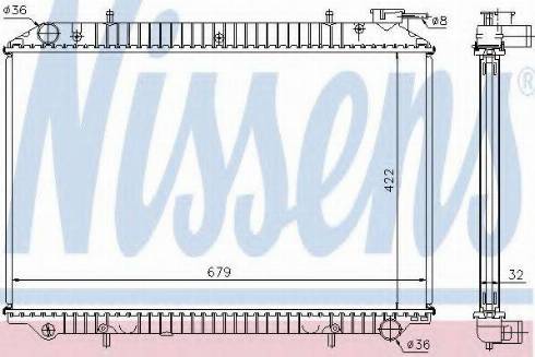 Nissens 62983 - Radiateur, refroidissement du moteur cwaw.fr