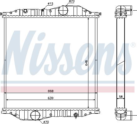 Nissens 625502 - Radiateur, refroidissement du moteur cwaw.fr