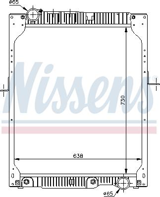 Nissens 62643A - Radiateur, refroidissement du moteur cwaw.fr