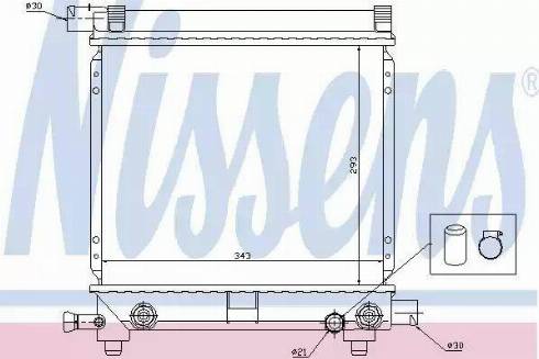 Nissens 62658 - Radiateur, refroidissement du moteur cwaw.fr