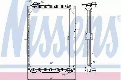 Nissens 62623A - Radiateur, refroidissement du moteur cwaw.fr