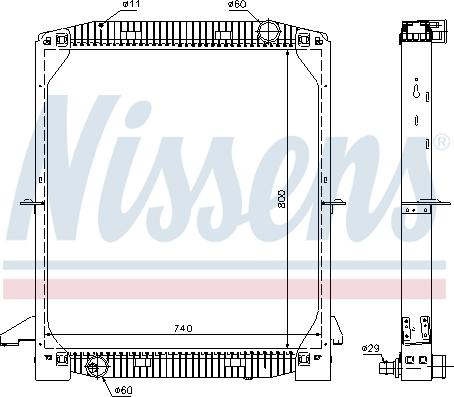 Nissens 62343A - Radiateur, refroidissement du moteur cwaw.fr