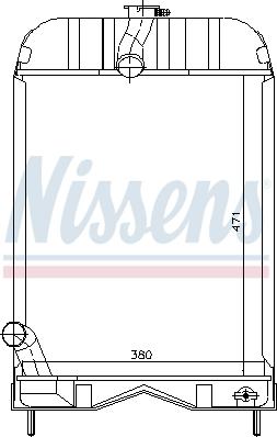 Nissens 62253 - Radiateur, refroidissement du moteur cwaw.fr