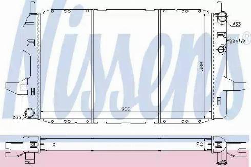 Nissens 62218 - Radiateur, refroidissement du moteur cwaw.fr