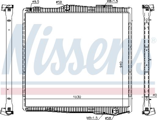 Nissens 67290 - Radiateur, refroidissement du moteur cwaw.fr