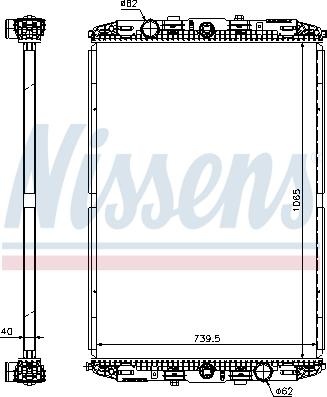 Nissens 67219 - Radiateur, refroidissement du moteur cwaw.fr