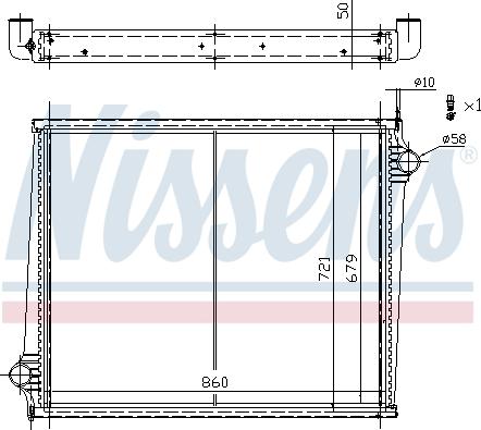 Nissens 67288 - Radiateur, refroidissement du moteur cwaw.fr