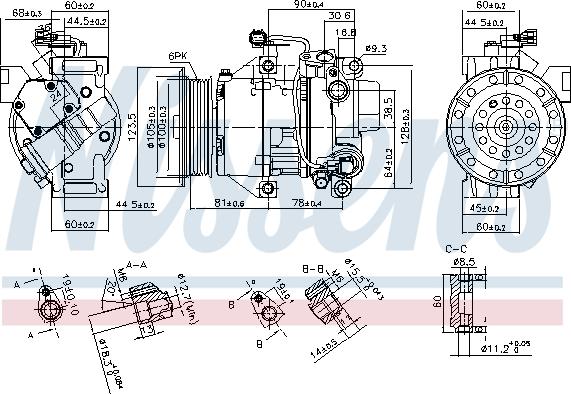 Nissens 89443 - Compresseur, climatisation cwaw.fr