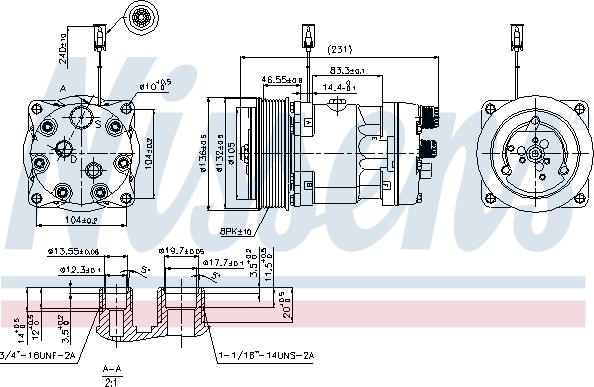 Nissens 89410 - Compresseur, climatisation cwaw.fr