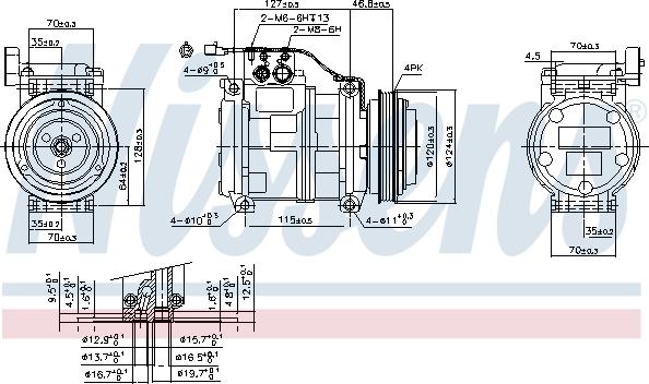 Nissens 89699 - Compresseur, climatisation cwaw.fr